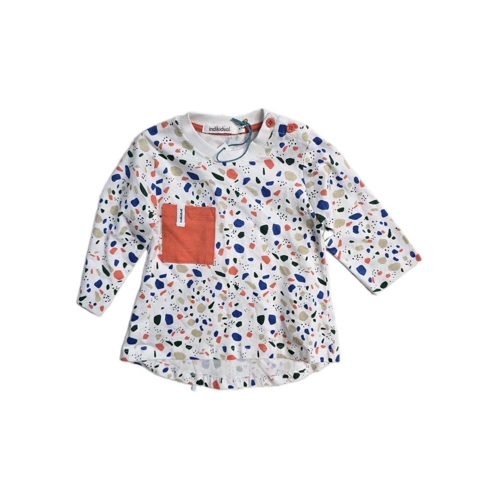 Indikidual Kids Baby Tshirt Long-Sleeve  6-12 Months  Organic NWT‎